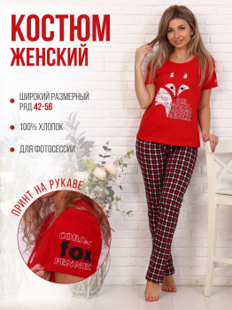 Костюм женский, модель 154, трикотаж (Red Fox )